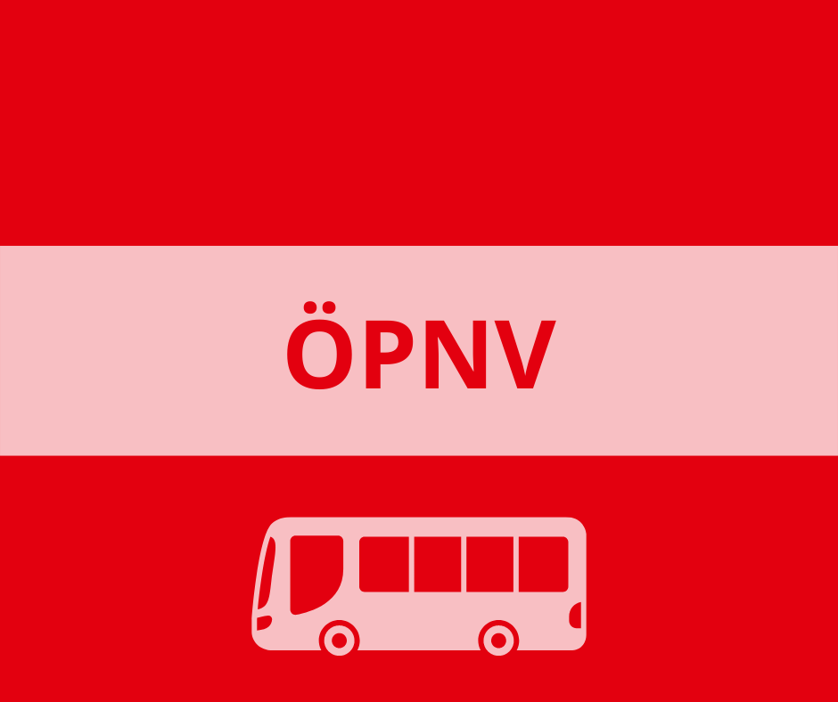 Text: ÖPNV mit Bus-Pictogramm
